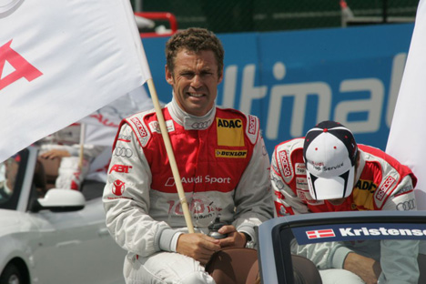Inden løbet blev kørerne præsenteret, her er det Tom Kristensen.
(Foto: Natascha Theisen)